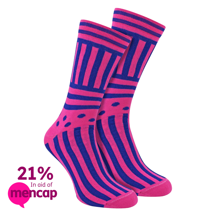 Sock Snob 1 Pair Mencap One of a Kind Rock Your Socks