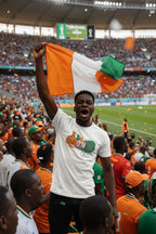 Côte d'Ivoire World Cup 2026 T-Shirt - Bold Graffiti Flag Design by StayClothed.com