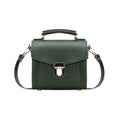 Zatchels Ivy Green Sugarcube Handmade Leather Handbag front view