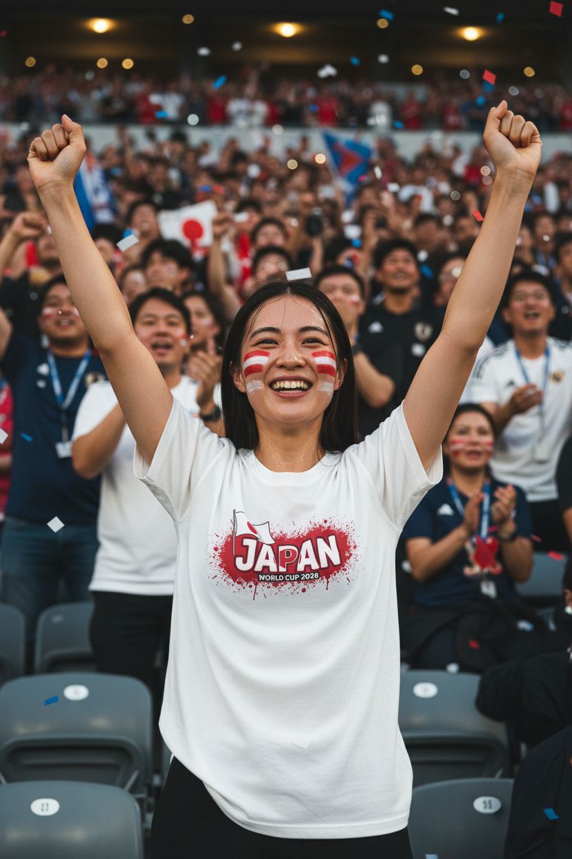 Japan World Cup 2026 T-Shirt - Bold Graffiti Flag Design by StayClothed.com