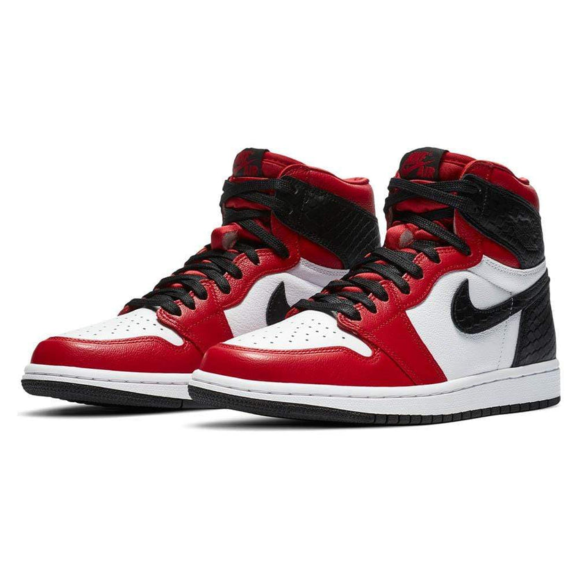 Air Jordan 1 Retro High Satin Snake Chicago Womens Trainers