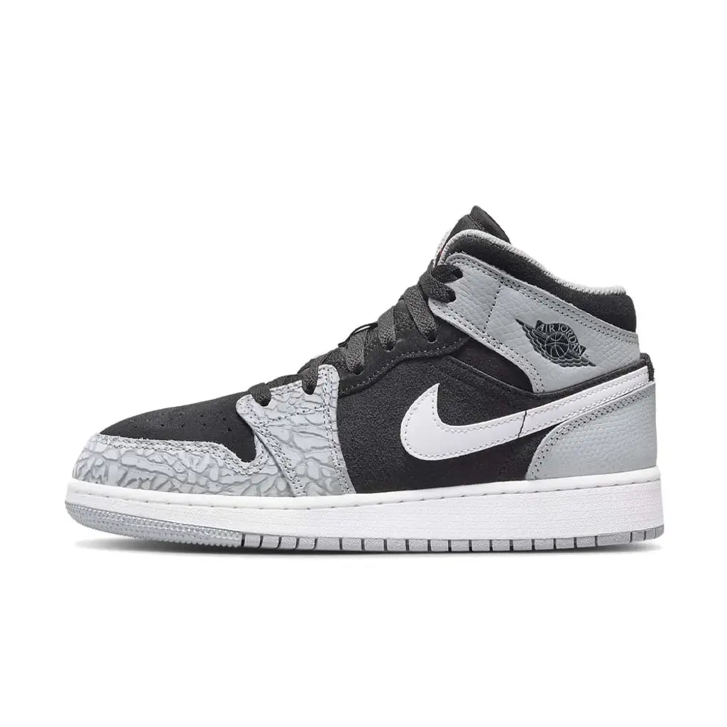 Air Jordan 1 Mid Elephant Print GS Trainers