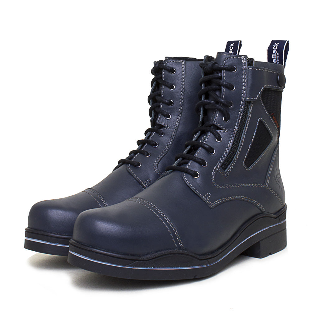 Bareback Footwear Kentucky Storm Waterproof Jodhpur Boots Polished Navy