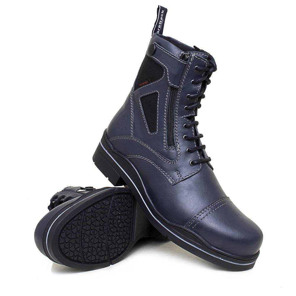 Bareback Footwear Kentucky Storm Waterproof Jodhpur Boots Polished Navy
