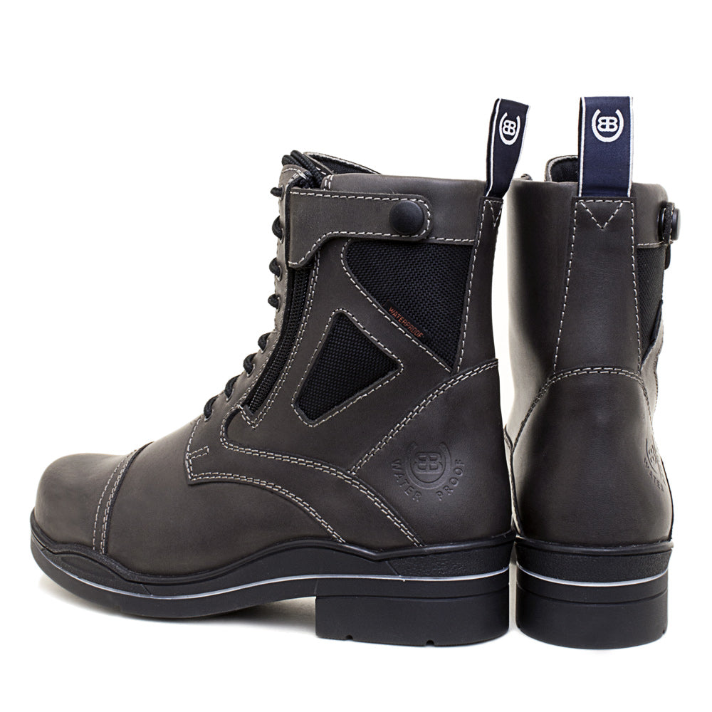 Bareback Footwear Kentucky Storm Waterproof Ankle Boots Grey