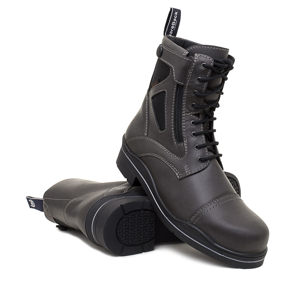 Bareback Footwear Kentucky Storm Waterproof Ankle Boots Grey