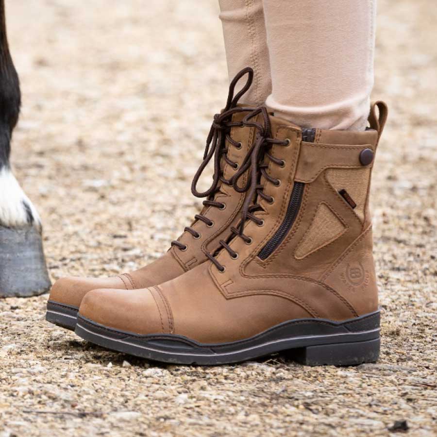 Bareback Footwear Kentucky Storm Waterproof Jodhpur Boots Mocha