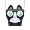 Zatchels Kitty Cat Handmade Leather Bag front view