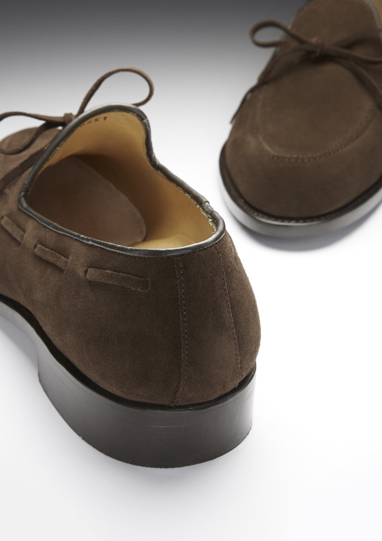 Hugs & Co Mens Brown Suede Goodyear Welted Laced Loafers