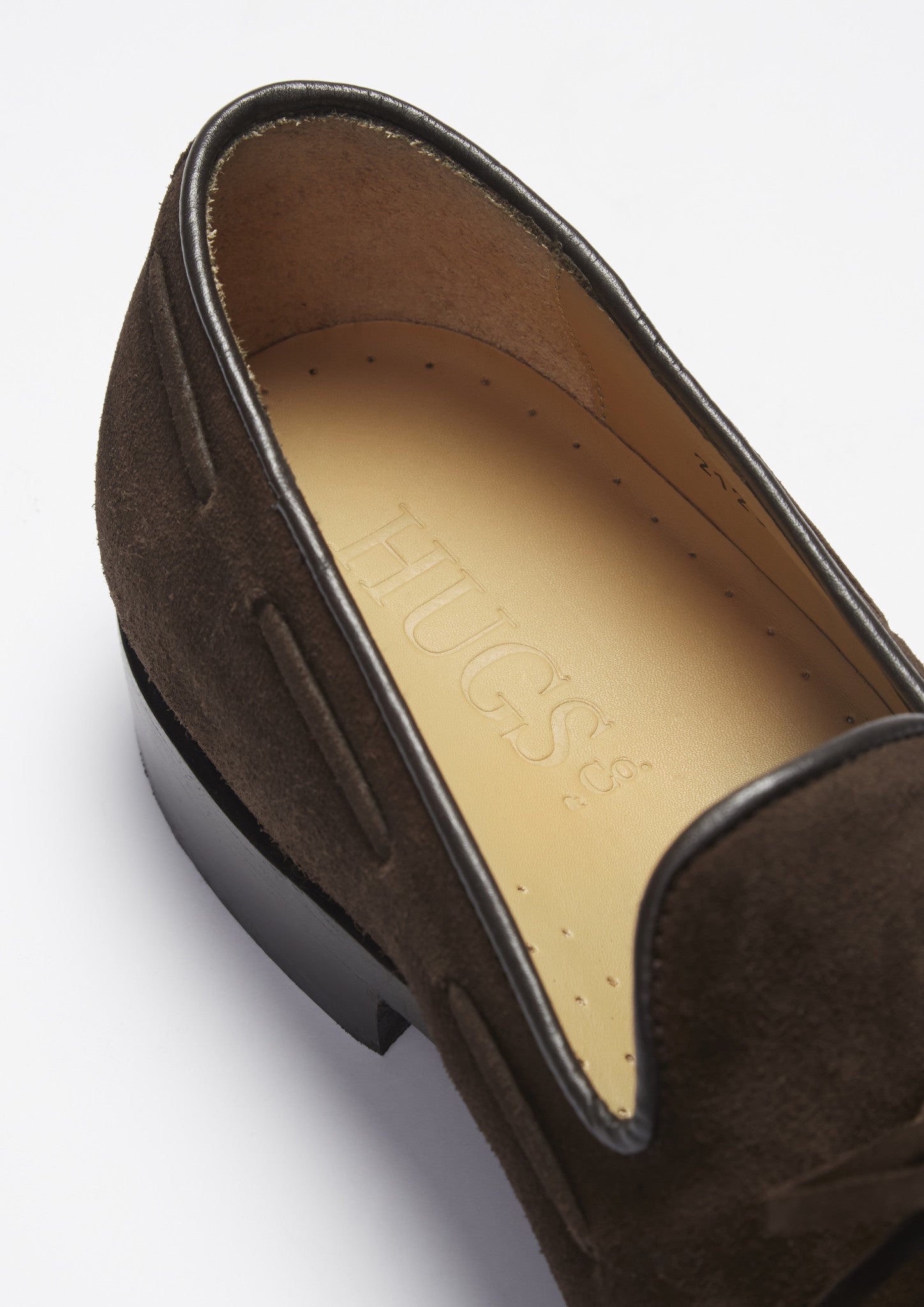 Hugs & Co Mens Brown Suede Goodyear Welted Laced Loafers