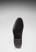 Hugs & Co Mens Brown Suede Goodyear Welted Laced Loafers