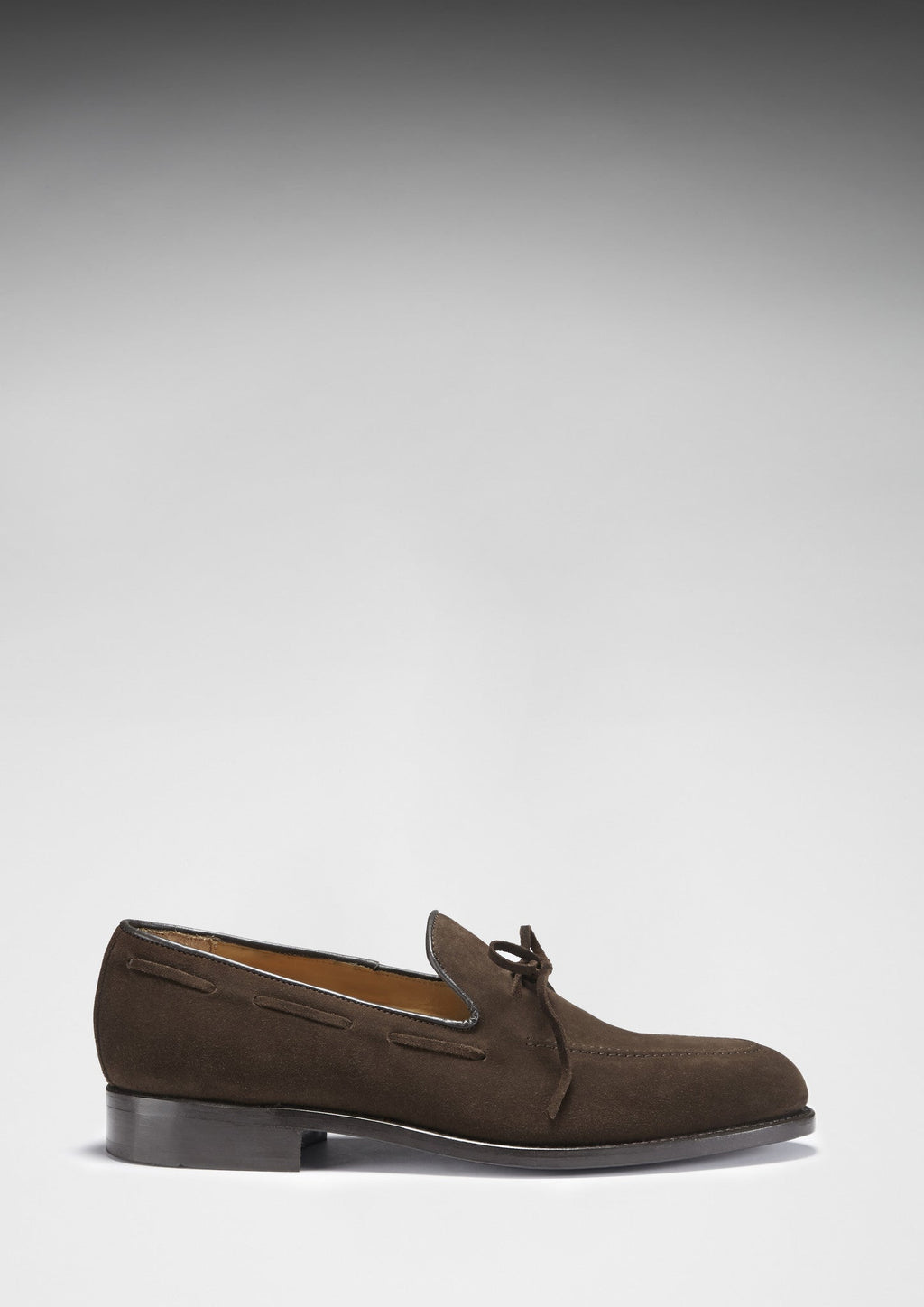 Hugs & Co Mens Brown Suede Goodyear Welted Laced Loafers