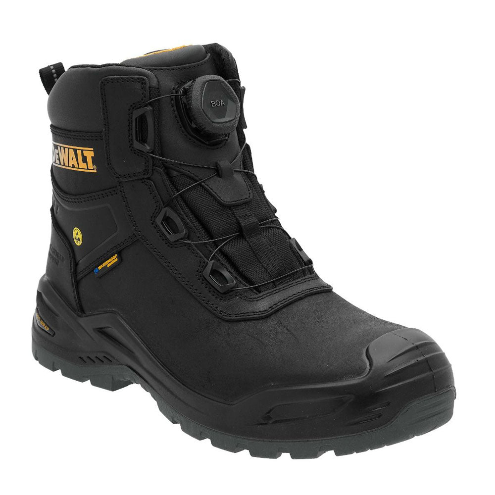 DeWalt Lander Leather Water-Resistant Composite BOA Safety Work Safety Boots Stone / Black