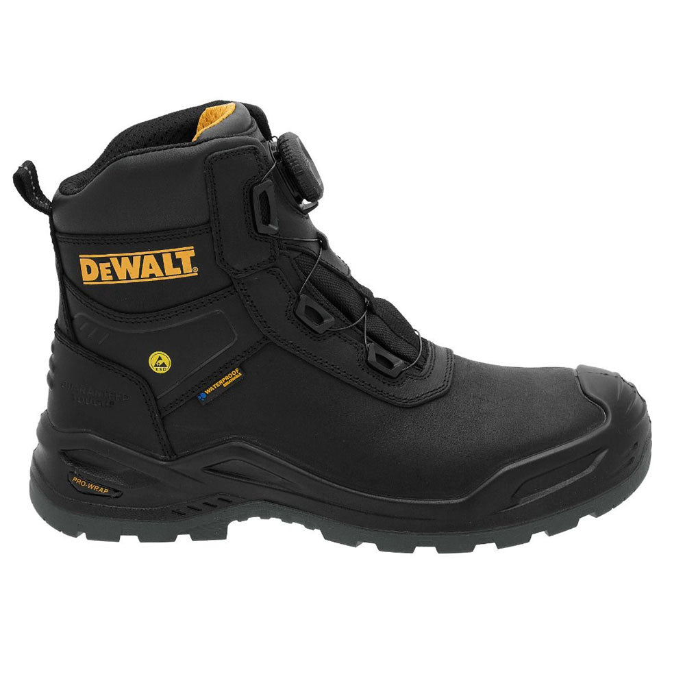 DeWalt Lander Leather Water-Resistant Composite BOA Safety Work Safety Boots Stone / Black
