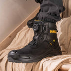 DeWalt Lander Leather Water-Resistant Composite BOA Safety Work Safety Boots Stone / Black