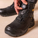 DeWalt Lander Leather Water-Resistant Composite BOA Safety Work Safety Boots Stone / Black