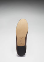 Hugs & Co Womens Brown Leather Penny Loafers