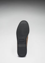 Hugs & Co Mens Boat Loafers Light Brown Leather