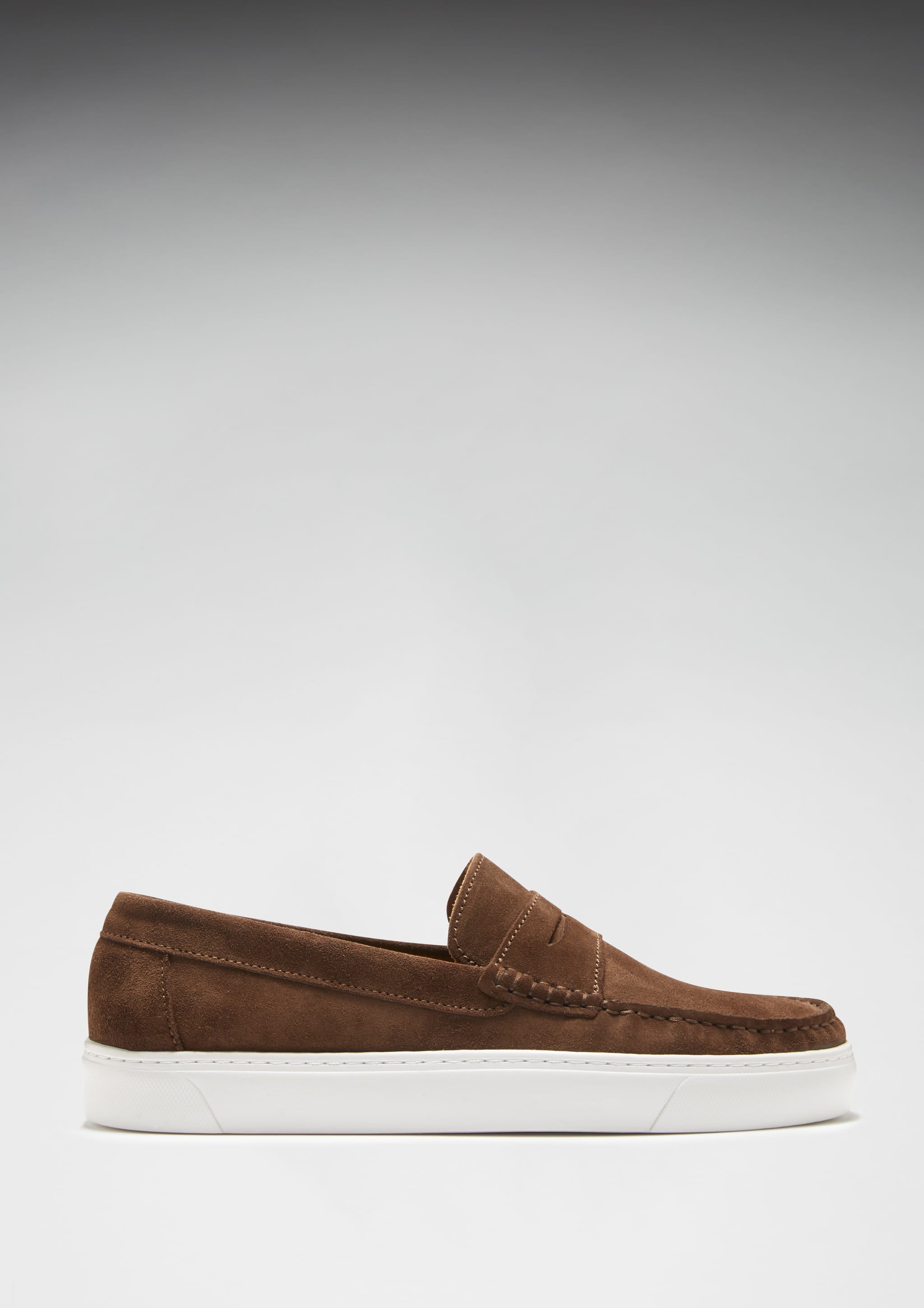 Hugs & Co Mens Slip-on Sneaker Loafers Brown Suede
