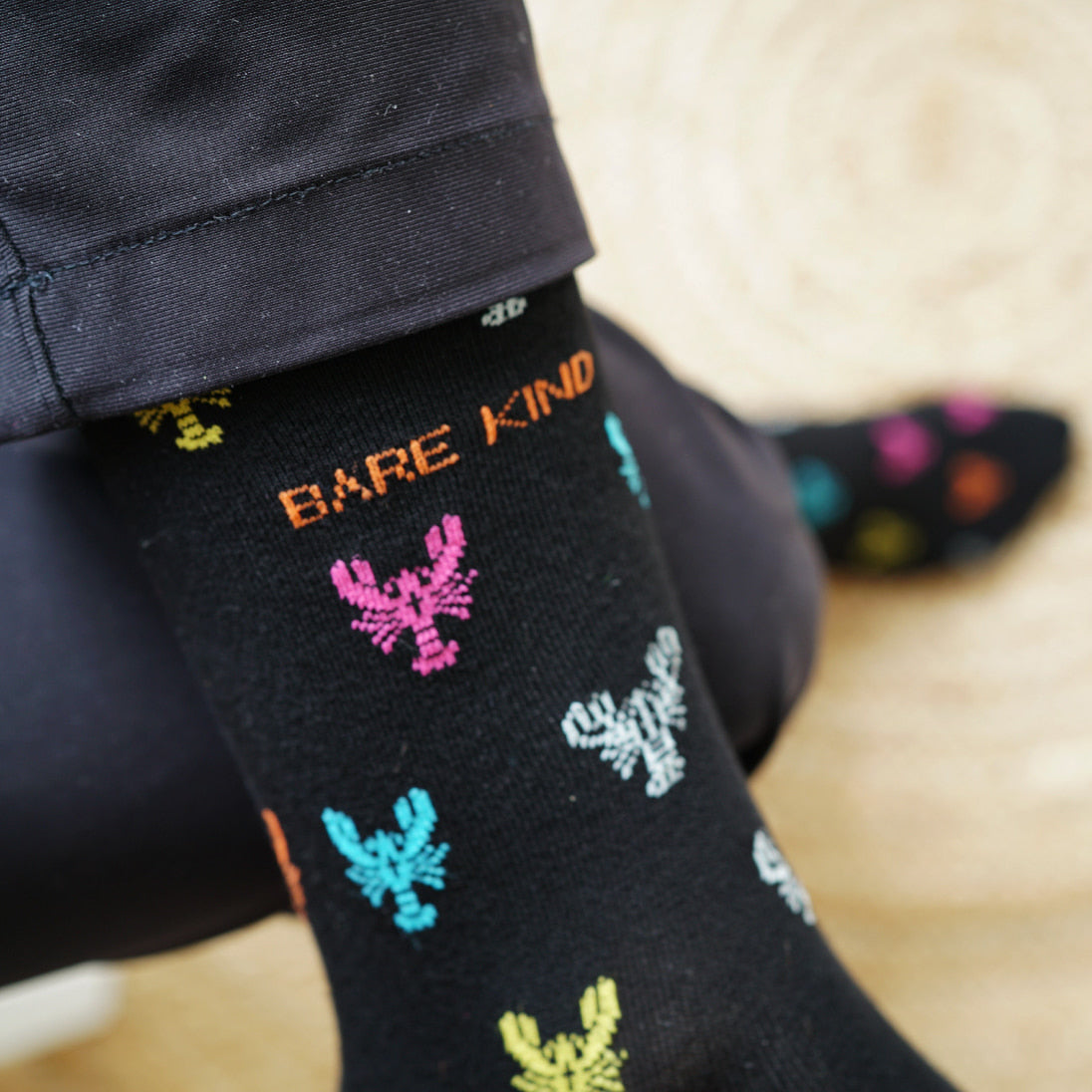 Bare Kind Save the Lobster Small Motif Bamboo Socks