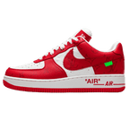 Louis Vuitton Air Force 1 Low By Virgil Abloh White Comet Red Trainers