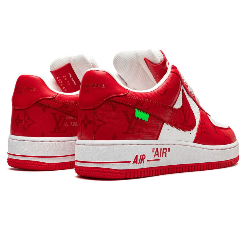 Louis Vuitton Air Force 1 Low By Virgil Abloh White Comet Red Trainers