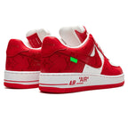 Louis Vuitton Air Force 1 Low By Virgil Abloh White Comet Red Trainers
