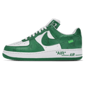 Louis Vuitton Air Force 1 Low By Virgil Abloh White Green Trainers