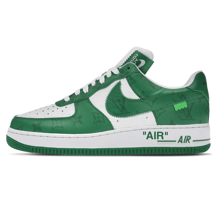 Louis Vuitton Air Force 1 Low By Virgil Abloh White Green Trainers