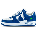 Louis Vuitton Air Force 1 Low By Virgil Abloh White Royal Trainers
