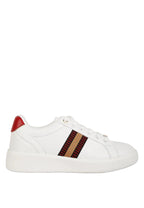 Leather Platform Cushioned Lace Up Trainers