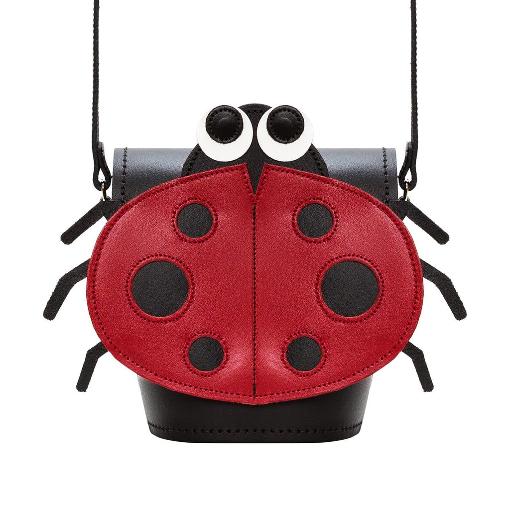 Zatchels Luna Ladybird Handmade Leather Bag front view
