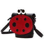 Zatchels Luna Ladybird leather bag side view