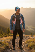 Blue Pink Camo Adventure Beanie - Double-Layered Outdoor Streetwear by StayClothed.com