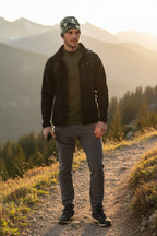 Urban Black Camo Adventure Beanie - Double-Layered Outdoor Streetwear by StayClothed.com