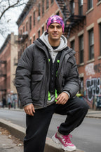 Pink Purple Camo Adventure Beanie - Double-Layered Outdoor Streetwear by StayClothed.com