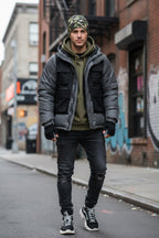 Pixel Woodland Camo Adventure Beanie - Double-Layered Outdoor Streetwear by StayClothed.com