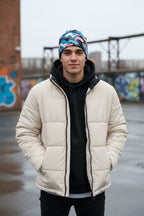Blue Pink Camo Adventure Beanie - Double-Layered Outdoor Streetwear by StayClothed.com