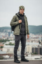 Digital Tan Camo Adventure Beanie - Double-Layered Outdoor Streetwear by StayClothed.com