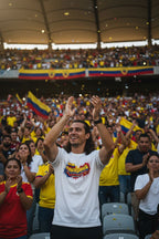 Colombia World Cup 2026 T-Shirt - Bold Graffiti Flag Design by StayClothed.com