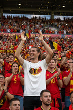 Belgium World Cup 2026 T-Shirt - Bold Graffiti Flag Design by StayClothed.com