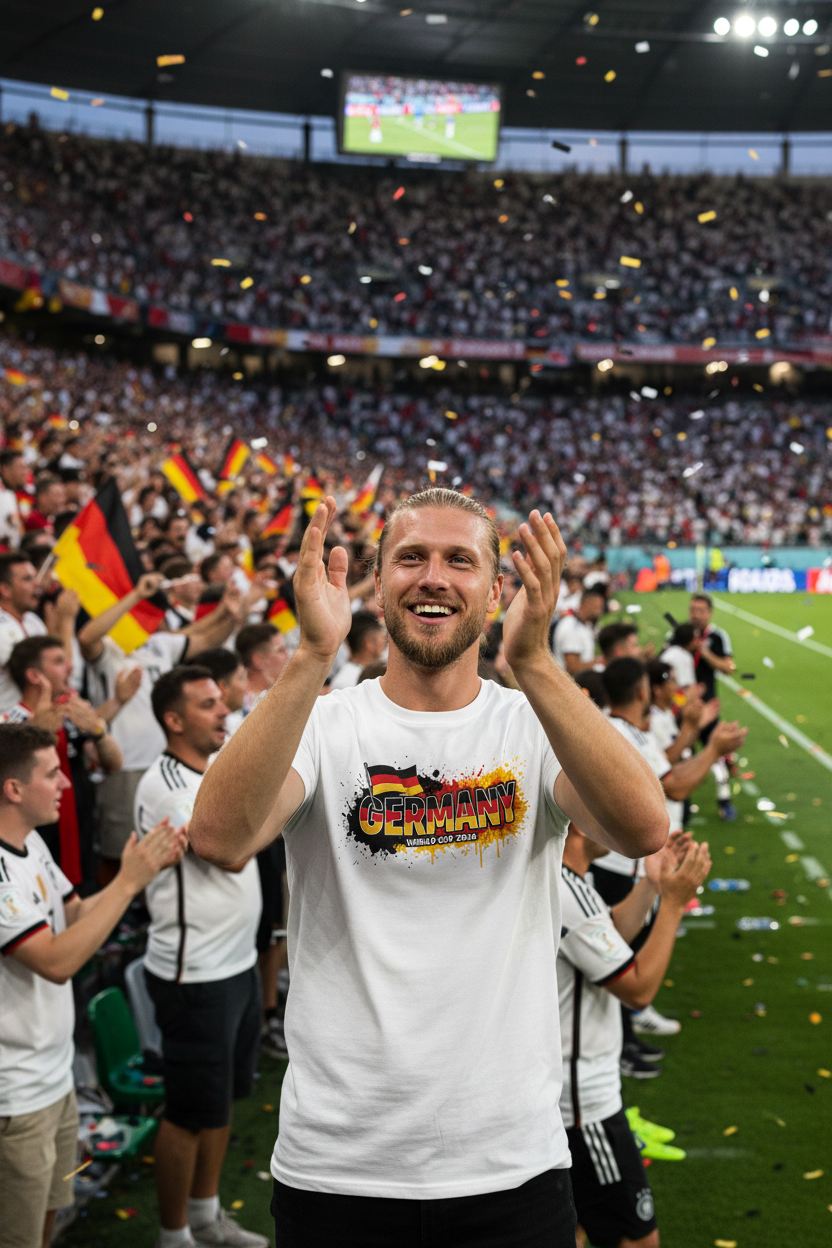 Germany World Cup 2026 T-Shirt - Bold Graffiti Flag Design by StayClothed.com