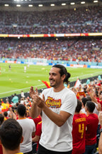 Spain World Cup 2026 T-Shirt - Bold Graffiti Flag Design by StayClothed.com
