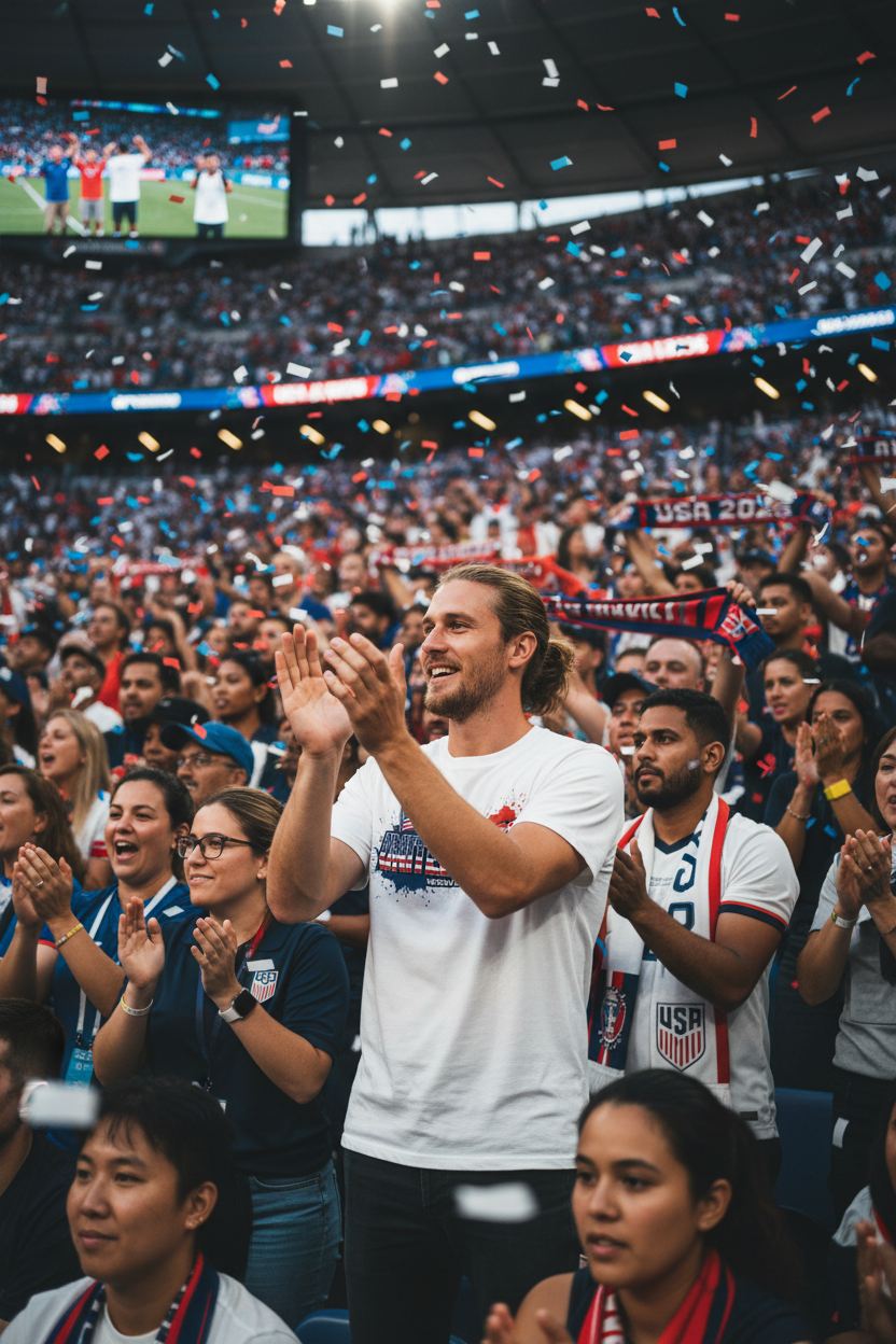 United States World Cup 2026 T-Shirt - Bold Graffiti Flag Design by StayClothed.com