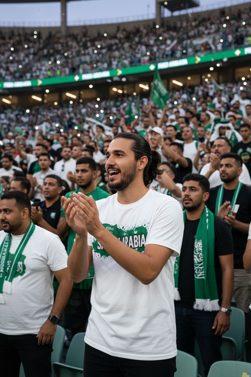 Saudi Arabia World Cup 2026 T-Shirt - Bold Graffiti Flag Design by StayClothed.com