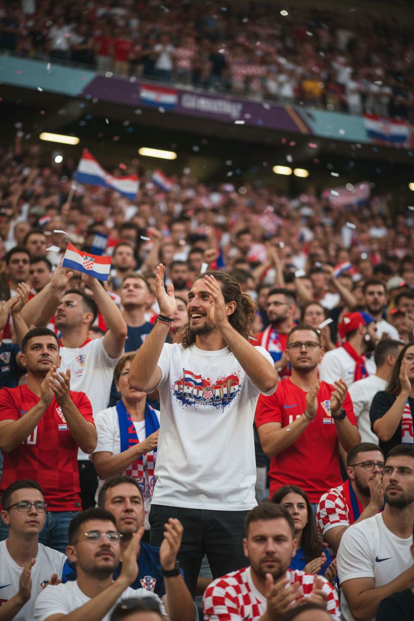 Croatia World Cup 2026 T-Shirt - Bold Graffiti Flag Design by StayClothed.com