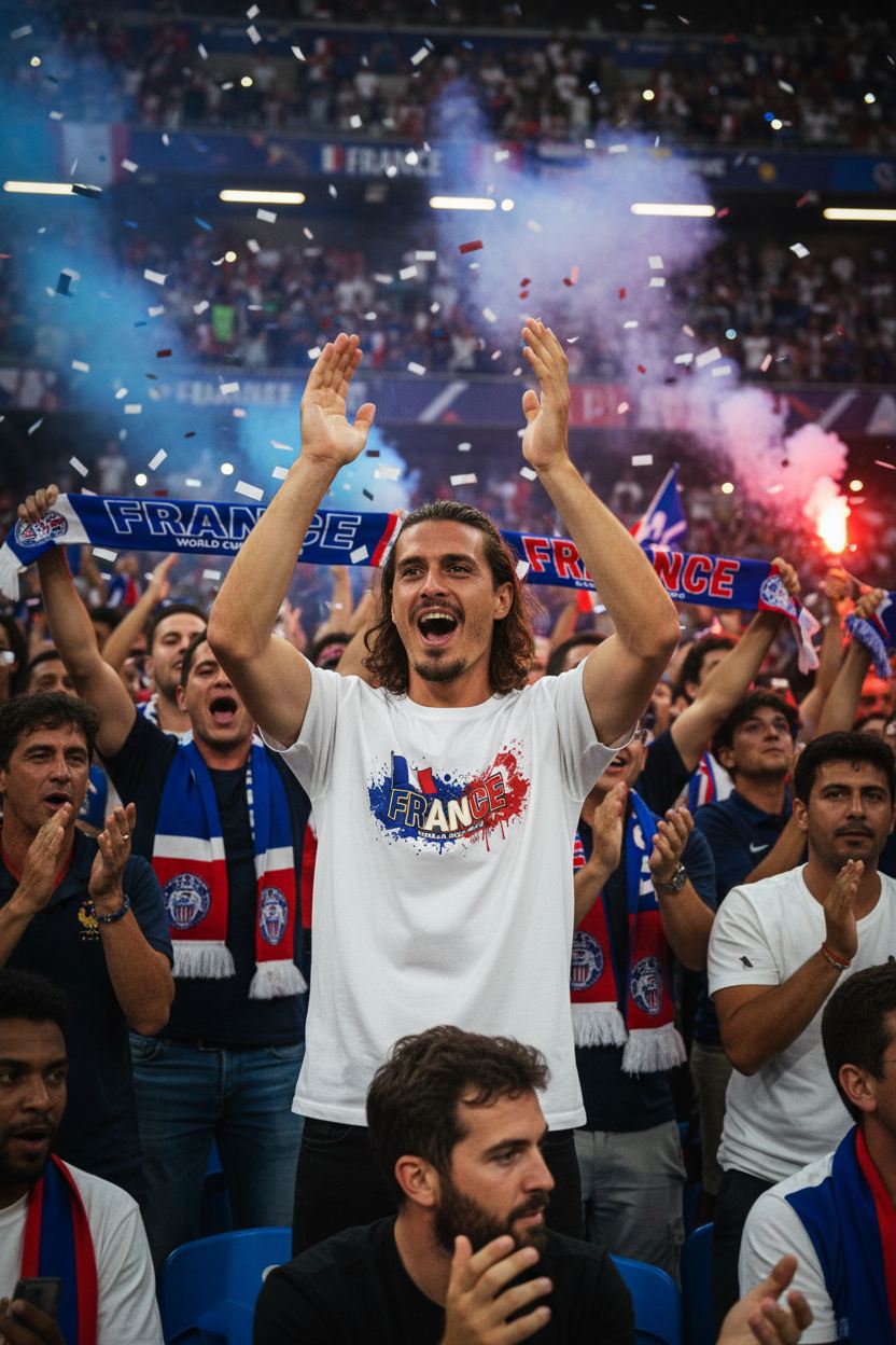 France World Cup 2026 T-Shirt - Bold Graffiti Design by StayClothed.com