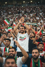 Iran World Cup 2026 T-Shirt - Bold Graffiti Flag Design by StayClothed.com