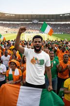 Côte d'Ivoire World Cup 2026 T-Shirt - Bold Graffiti Flag Design by StayClothed.com
