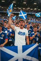Scotland World Cup 2026 T-Shirt - Bold Graffiti Flag Design by StayClothed.com
